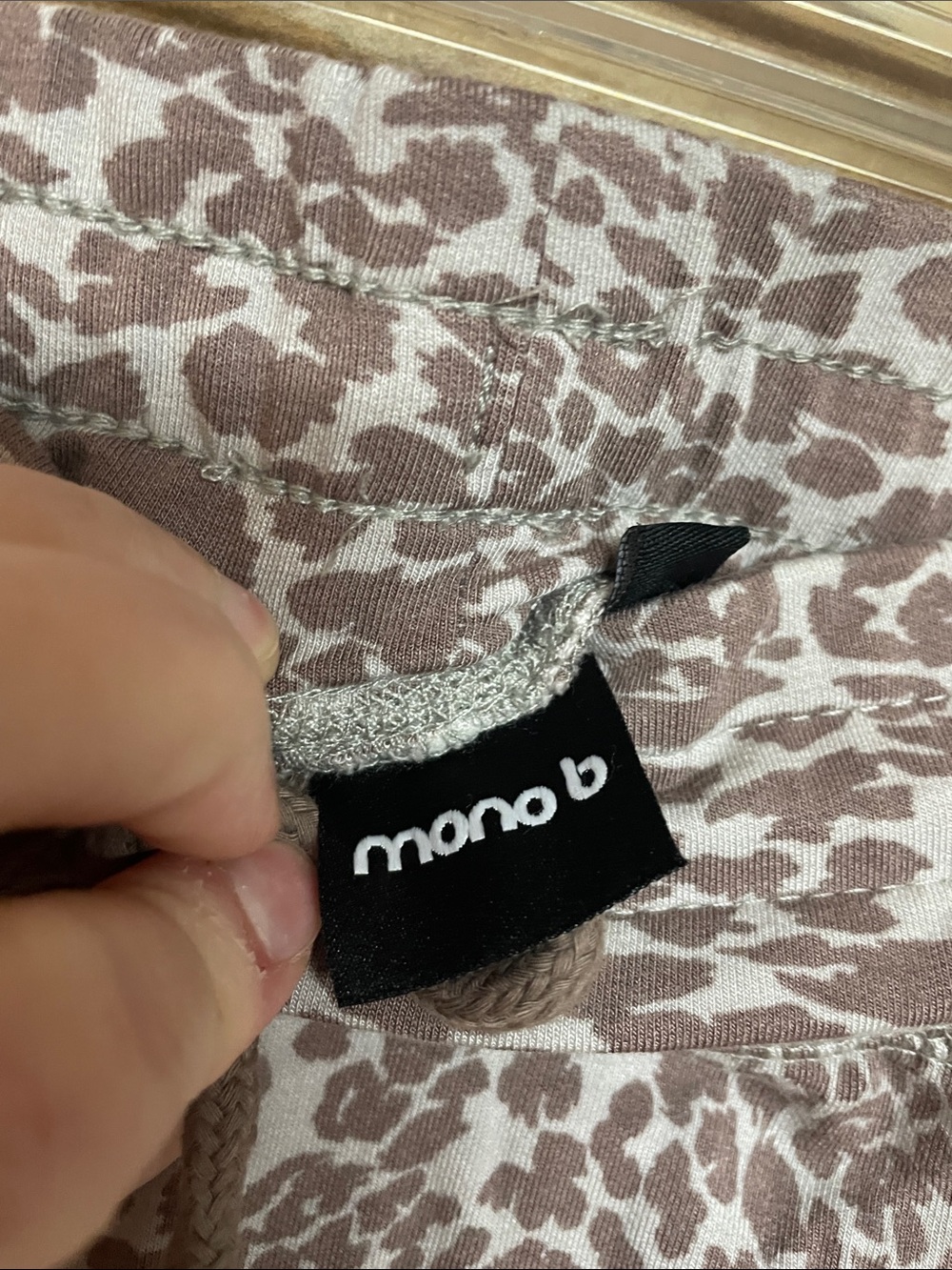 Mono B size 1XL Cheetah Print Workout Loungewear Soft & Stretch High Waist Short - Picture 2 of 8